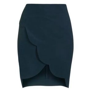 Cute navy blue scalloped skirt
